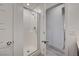 Bathroom with a walk-in shower and door to hallway at 7336 N Decatur Blvd # 2, Las Vegas, NV 89131