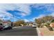 Residential street with mountain views and desert landscaping at 8116 Sedona Sunset Dr, Las Vegas, NV 89128