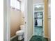 Convenient bathroom with toilet and access to a large closet at 816 Sandsprings St, Henderson, NV 89011