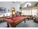 Pool table is the centerpiece of this spacious game room at 816 Sandsprings St, Henderson, NV 89011