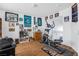 Home gym with elliptical and sports memorabilia at 8529 Copper Knoll Ave, Las Vegas, NV 89129