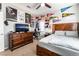 Bright bedroom with a double bed and plenty of storage at 8595 Old Daylily Ln, Las Vegas, NV 89113