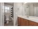 Bathroom with single vanity and shower/tub combo at 8809 Early Horizon Dr, Las Vegas, NV 89178