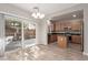 Kitchen with island, stainless steel appliances, and wood cabinets at 8809 Early Horizon Dr, Las Vegas, NV 89178