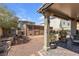 Backyard view of patio and shed at 8862 Nannette Marie Ct, Las Vegas, NV 89148