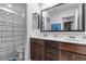 Shared bathroom with double vanity and shower/tub combo at 8862 Nannette Marie Ct, Las Vegas, NV 89148