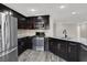 Modern kitchen with stainless steel appliances and granite countertop at 9202 Valley Betica Ave, Las Vegas, NV 89148