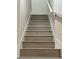 A staircase with vinyl flooring at 10046 Dancing Lasso Ct, Las Vegas, NV 89178
