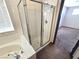 Bathroom includes a shower stall and built-in shelving at 1113 Dawn Valley Dr, North Las Vegas, NV 89031