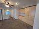 Bonus room with built in cabinets and ceiling fan at 1113 Dawn Valley Dr, North Las Vegas, NV 89031