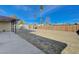 Large backyard with storage shed and covered patio area at 1212 Reynolds Ave, North Las Vegas, NV 89030