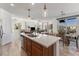 Modern kitchen with an island and lots of cabinet space at 20 Red Oak Canyon St # 3, Henderson, NV 89012