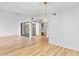 Bright dining room with hardwood floors and view of the patio at 2620 San Martin Ct, Las Vegas, NV 89121