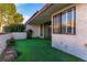 Private patio with artificial turf and adjacent to the house at 2620 San Martin Ct, Las Vegas, NV 89121