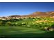 Expansive green golf course with homes and mountain views at 371 Tranquil Peak Ct, Henderson, NV 89012