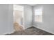 Charming bedroom with grey carpet and a window with plantation shutters at 3748 Honey Crest Dr, Las Vegas, NV 89135