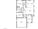 Floor plan showing a spacious layout with 3 bedrooms and a garage at 3920 Red Trumpet Ct, North Las Vegas, NV 89081