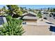 Aerial view of a house, yard, and street, showcasing the property's location at 3950 Ventura Way, Las Vegas, NV 89121