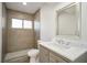 Updated bathroom with new vanity and fixtures at 3950 Ventura Way, Las Vegas, NV 89121