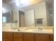 Double sink bathroom vanity with mirror at 5728 Palma Del Sol Way, Las Vegas, NV 89130