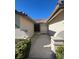 House exterior features a front entrance and landscaping at 5728 Palma Del Sol Way, Las Vegas, NV 89130