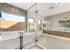 Modern bathroom with double vanity and large shower at 6385 Leeland Ct, Las Vegas, NV 89149