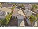 Aerial view of single story home in residential neighborhood at 6501 Grand Oaks Dr, Las Vegas, NV 89156