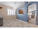 Bright dining area with a chandelier and view of the kitchen at 6501 Grand Oaks Dr, Las Vegas, NV 89156