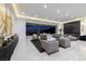 Bright living room with recessed lights, expansive views, and luxury finishes at 665 Overlook Rim Dr, Henderson, NV 89012