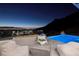 Luxury pool and patio area with stunning city views at 665 Overlook Rim Dr, Henderson, NV 89012