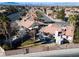 House with backyard and gazebo, aerial perspective at 8072 Hackberry Dr, Las Vegas, NV 89123