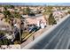 House and backyard visible from above, near main road at 8072 Hackberry Dr, Las Vegas, NV 89123