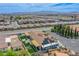 Aerial view of house, backyard, RV, and neighborhood at 8965 S Tenaya Way, Las Vegas, NV 89113