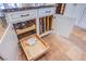 Well-organized kitchen drawers with custom dividers and pull-out shelves at 8965 S Tenaya Way, Las Vegas, NV 89113