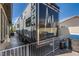 Designated RV parking area with a gate for added security at 8965 S Tenaya Way, Las Vegas, NV 89113