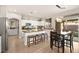 Modern kitchen with island and stainless steel appliances at 9124 Ironstone Ave, Las Vegas, NV 89143