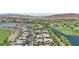 Luxury homes surround a lake and golf course in a scenic community at 103 San Martino Pl, Henderson, NV 89011
