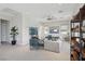 Bright living room featuring a comfy sofa and modern decor at 103 San Martino Pl, Henderson, NV 89011
