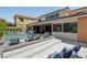 Expansive pool and spa with plenty of seating at 103 San Martino Pl, Henderson, NV 89011