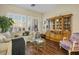 Bright living room with hardwood floors and elegant furniture at 10424 Snyder Ave, Las Vegas, NV 89134