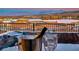 Hot tub with breathtaking sunset views over the lake at 116 Stone Mesa Ct, Henderson, NV 89011