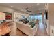 Spacious living room with hardwood floors and fireplace at 116 Stone Mesa Ct, Henderson, NV 89011