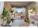 Lush patio with seating, plants, and a tranquil atmosphere at 2876 Strathallan Ave, Henderson, NV 89044