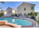 Private backyard pool with spa at 9604 Rancho Palmas Dr, Las Vegas, NV 89117