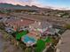 Aerial view of the house, highlighting the pool and backyard at 9605 Verlaine Ct, Las Vegas, NV 89145