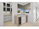 Built-in wet bar with wine cooler, perfect for entertaining at 9605 Verlaine Ct, Las Vegas, NV 89145