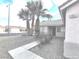 Front entry of the house with walkway and mature palm trees at , North Las Vegas, NV 89031