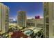 Aerial view showing pool, tennis courts, and building at 2777 Paradise Rd # 2001, Las Vegas, NV 89109