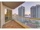 Private balcony with stunning views of the city skyline at 2777 Paradise Rd # 2001, Las Vegas, NV 89109