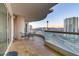 Spacious balcony offering stunning views of the city skyline and mountains at 2777 Paradise Rd # 2001, Las Vegas, NV 89109